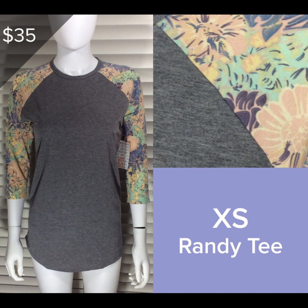 NWT! LuLaRoe Randy baseball tee